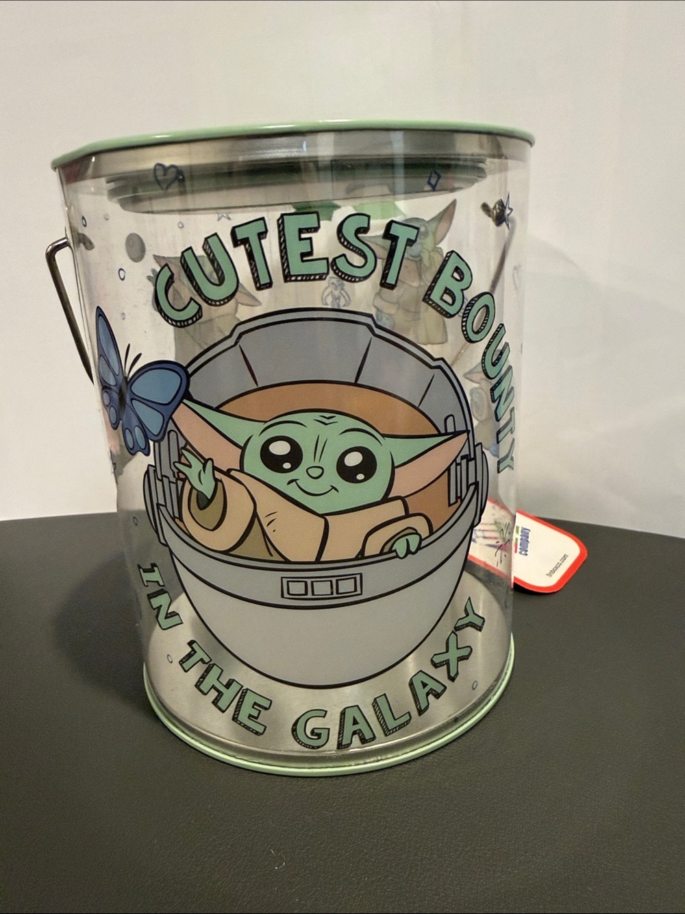 Cutest Bounty in the Galaxy Party Treat Bucket - Mint Green